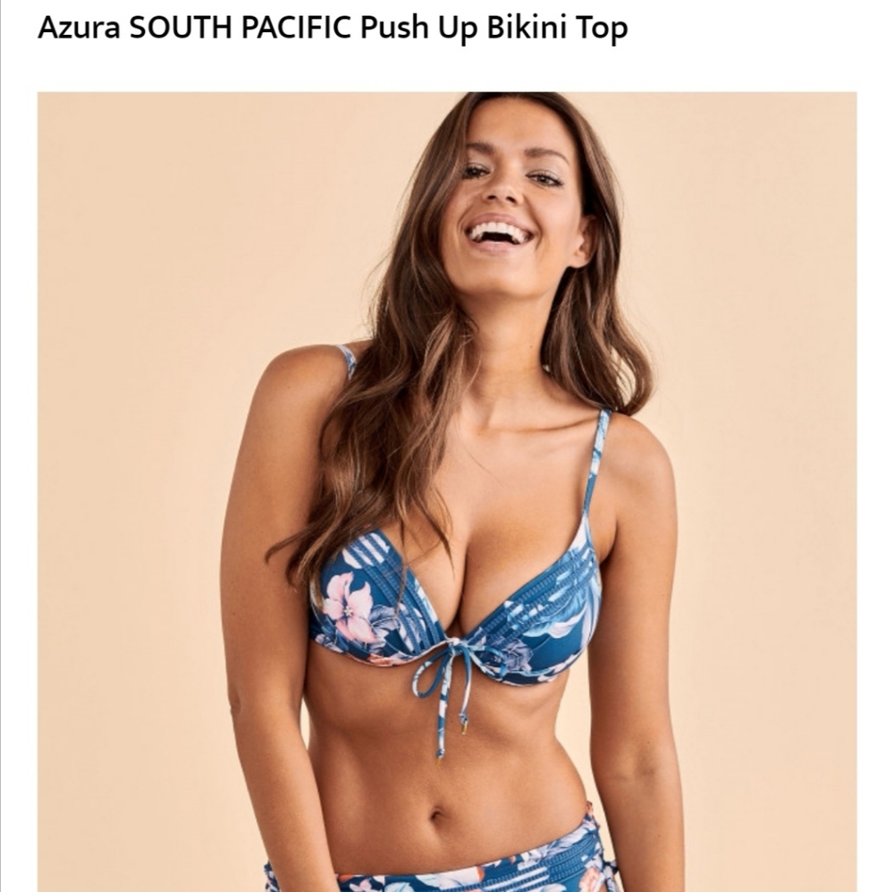 Bikini Village AZURA Push Up Bikini Top *NWT*